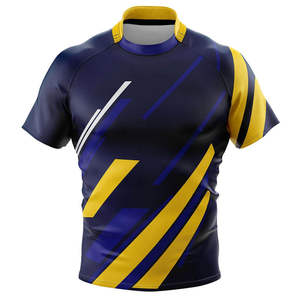 Uniforme de Rugby Personalizado de Última Generación, Diseño de Logotipo por Transferencia de Calor, Camiseta de Rugby Colorida y Económica con Técnica de Sublimación - Product Image 1