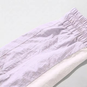 Men's Lightweight Track Suit Set Solid Color Breathable Polyester Casual Summer Wear Turn-<b>down</b> Collar Knitted Fabric - Product Image 3