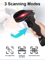 Escáner de Códigos QR con Cable/USB Serie JR05, Resistente a Caídas de 1.5m, Batería de 2000mAh, Escáner de Códigos de Barras Portátil para Logística de Almacén