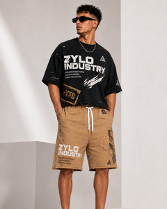 Ensemble de shorts d'été légers à imprimé floral numérique, ensemble de shorts d'été en coton doux à imprimé tie-dye tropical, prix abordable - Product Image 4