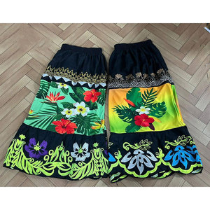 Jupes brodées hawaïennes polynésiennes personnalisées de haute qualité, style îles du Pacifique et micronésien - Product Image 4
