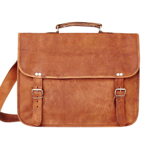 Porte-documents de luxe vintage en cuir véritable pleine fleur pour homme - Sac de travail professionnel multi-poches - Product Image 1