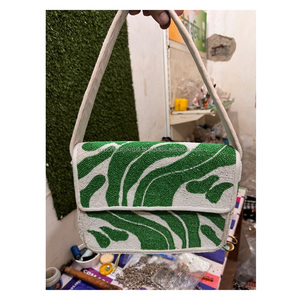 Style bohème indien femmes fait à la main perlé pochette sac de messager soirée Shopping fête sac à bandoulière élégant Style Boho sac - Product Image 3