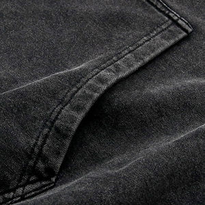 Sudadera con Capucha Unisex, Corte Holgado, Color Sólido, Manga Larga, Informal, Impermeable, 100% Algodón, Felpa Francesa - Product Image 6