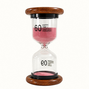 Sand <b>Timer</b> 60 Minute | Indian Rosewood <b>Hourglass</b> <b>Timer</b> | Premium Wooden Sand Clock for Home Office Study Desk Decor Gifts Handma - Product Image 1