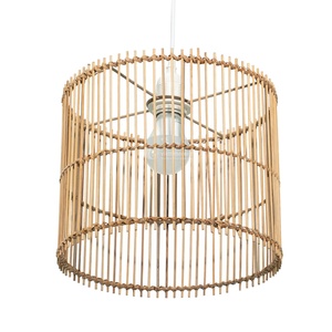 Pantalla de Lámpara Cilíndrica de Ratán, Ecológica, Rústica, para Interiores, la Más Vendida - Product Image 5
