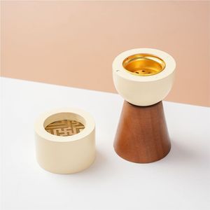 Handmade Wooden Arabic Incense Burner Mubkhar <b>Oud</b> Bukhoor Holder Minimalist Middle East Censer Home Aromatherapy Ornament Burner - Product Image 1