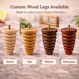 Cone Shape Wooden <b>Sofa</b> Legs Replacement Furniture <b>Feet</b> Natural Wood Cabinet Table Chair Legs Wholesale - Product Image 5