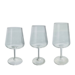 Verres à vin en plastique côtelé incassable de couleur personnalisée pour les fêtes, les restaurants et les mariages - Product Image 4