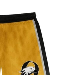 Unisex Yellow Black Lacrosse <b>Shorts</b> <b>Polyester</b> Lightweight Athletic Team Uniform Training Sports Clothing - Product Image 6