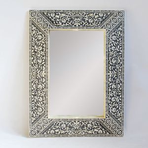 Miroir mural décoratif moderne fait main avec incrustation de nacre, écologique, épaisseur personnalisable - Product Image 6