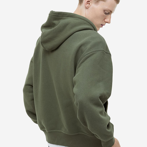 OEM High Quality 100% Cotton Blank Unisex Oversized Front Cut Sew Hoodie <b>Jacket</b> Full Face <b>Rhinestone</b> for Custom Full Zip - Product Image 3