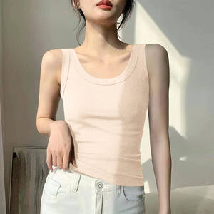 Camiseta sin mangas para mujer, suave, elástica, transpirable, de punto, ajustada, para uso casual y deportivo. - Product Image 5