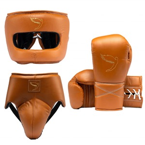 Último Set de Entrenamiento de Kickboxing Mustard Fly, Set de Sparring Premium, Cuero Genuino de Vaca, Hecho a Medida, Set Deportivo de Boxeo Muay Thai - Product Image 1