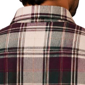 Chemise à carreaux vert bordeaux beige pour homme, manches longues, décontractée, boutonnée, en coton, personnalisable, vente en gros, vêtements de mode - Product Image 6