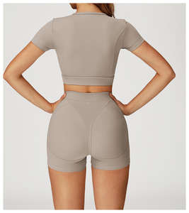 Nouveaux T-shirts de yoga respirants et à séchage rapide pour femmes, vêtements de sport, haut de yoga à manches longues - Product Image 6