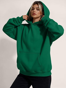 Sweat-shirt à capuche unisexe en molleton épais, coupe oversize, grande taille, pour hommes - Product Image 1