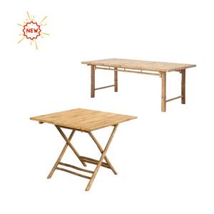 Ensemble de meubles modernes et écologiques en bambou-Table et chaise de couleur naturelle pour la décoration de la maison et du jardin-Utilisation événementielle - Product Image 6