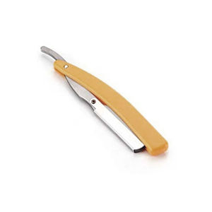 Professional High Quality Satinless Steel Straight Cut Barber Shaving Razor <b>Holder</b> for Men's Personal Salon Single Edge Blades - Product Image 3