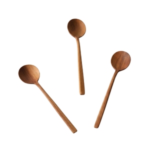 Cuillère de service en bois d'olivier à long manche, résistante à la chaleur, personnalisée, style rustique, ustensiles de cuisine en bois naturel, vente en gros - Product Image 2