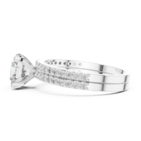 Bague de fiançailles en diamant de laboratoire certifié IGI, luxe, argent et or, couleur D, pureté VVS2, sur mesure, fabricant en gros, meilleur prix
