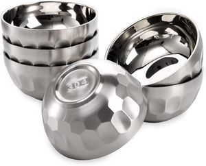 Tazón de Acero Inoxidable para Aperitivos y Sopa de 15 Oz, Tazón Aislado de Doble Pared Antideslizante para Cereales, Sopa, Aperitivos, Arroz, Postre y Cocina - Product Image 6