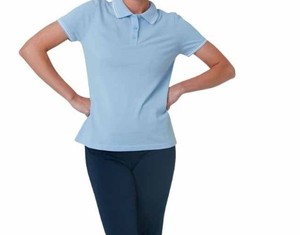 Chemise décontractée en maille Oxford personnalisée pour hommes et femmes, à manches courtes, anti-plis, séchage rapide, pour le golf - Product Image 2