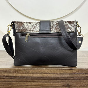 2025 Western Genuine Cowhide Leather Sling Purse Western Cowhide Leather Crossbody Stylish Multi Purpose <b>Unique</b> Design <b>Handbag</b> - Product Image 5