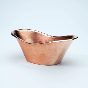 India Origin Manufacturer & Exporter Selling Oval Shape Rose Gold Copper Ice Bucket to Hold Ice Cubs and Beer Bottles on Sale - Product Image 1