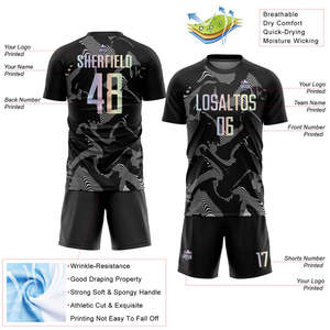 ชุดฟุตบอลแบบกำหนดเองได้ 100% โพลีเอสเตอร์ ชุดเสื้อและกางเกงขาสั้นทีม สไตล์สปอร์ต ออกแบบชื่อและหมายเลขได้ตามต้องการ ชุดกีฬา - Product Image 3