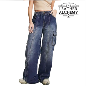 Pantalones Anchos de Algodón Suave para Mujer, Cintura Alta, Corte Relajado, Casuales, Cómodos, Ligeros, Transpirables, para Uso Diario, Sencillos - Product Image 1