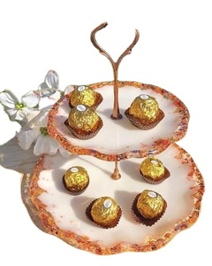 ชุดแม่พิมพ์ตกแต่งถาดเรซิ่น1ชิ้นแม่พิมพ์ถาดเรซินมาพร้อมกับแม่พิมพ์ถาดรองแก้ว4ชิ้นและที่จับเงิน2ชิ้นสำหรับตกแต่งบ้านแบบทำมือ - Product Image 2