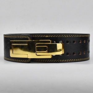 Leather Weight Lifting <b>Belt</b> Adjustable Waist Support Buckle Closure Strength Training Men's Fitness Safety Gear - Product Image 6