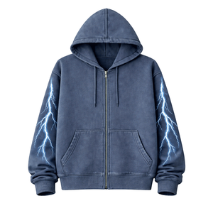 Sweat à capuche pour homme 100% coton, tissu polaire doux, chaud, respirant, confortable, coupe classique pour un usage décontracté, mode streetwear, journées d'hiver - Product Image 2