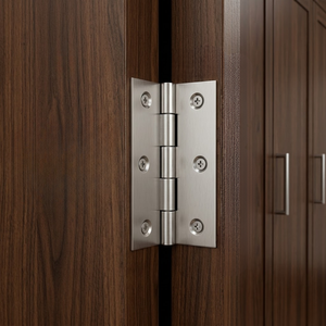 Charnière de porte robuste en acier inoxydable poli, à visser, résistante à la rouille, pour portes en bois, fenêtres et armoires - Product Image 3
