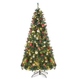 Albero di Natale Verde Automatico in PVC da 2,1 m con 450 Luci Calde in 8 Modalità e 1050 Rami Verdi - Product Image 1