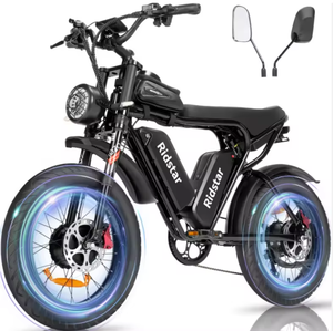 Bicicleta Eléctrica Híbrida Q20 Pro, Lista para Enviar, 750W 2000W, Neumático Grueso de 20 Pulgadas, Montaña - Product Image 2