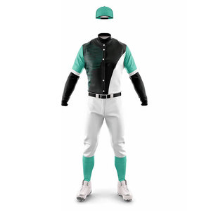 <b>Baseball</b> Uniform Packages Bulk Quantity Top Selling Sportswear Uniform Button Up Design Jersey Two Piece <b>Sets</b> Uniform Printed - Product Image 2