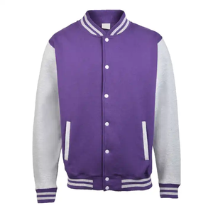 Chaquetas de Diseño Personalizadas al por Mayor, Chaqueta de Béisbol Informal con Logotipo, Chaqueta Universitaria Unisex de Algodón - Product Image 1