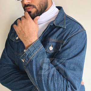 100% Cotton Made Jeans <b>Jacket</b> For Men Breathable And <b>Lightweight</b> Fabric Winter <b>Jacket</b> For Men - Product Image 3