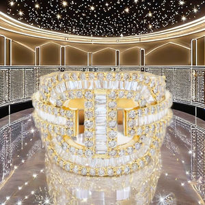 Bague de fiançailles et de mariage pour homme en moissanite taille baguette, personnalisée, en argent 925 plaqué rhodium, style romantique, cadeau d'anniversaire - Product Image 4