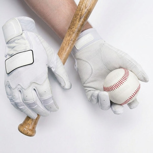 Guantes de Béisbol y Sóftbol Personalizados de Cuero con Puño Corto, Cierre de Velcro, Opciones de Talla, Logotipo, Calidad, Talla XL - Product Image 1