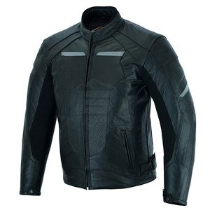 Chaqueta de Motociclista de Cuero de Nuevo Diseño, Cortavientos, Talla Grande, Ajuste Cómodo, Forro Suave, Detalles de Seguridad, Hombros Reforzados, Unisex - Product Image 2