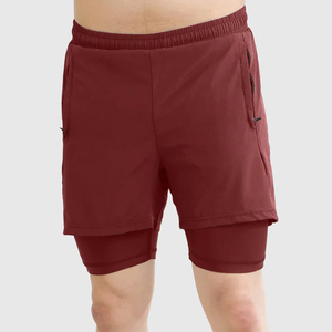 Pantalones Cortos Deportivos Personalizados para Hombre, para Competencia de Fisicoculturismo, 2 en 1 - Product Image 1