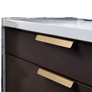 Poignée de meuble en laiton fin et moderne pour tiroir de cuisine, armoire, placard, décoration - Product Image 1