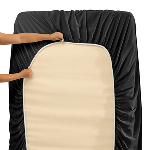 Hotel Luxury 4-Piece Bed Sheet Set Ultra Soft Deep Pocket Sheet & <b>Pillowcase</b> - Product Image 4