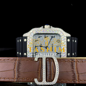 Reloj de Hombre de Diamantes Moissanite VVS de Primera Calidad, Cuadrado, de Acero Inoxidable, con Esfera Romana, Movimiento de Cuarzo, Deportivo, de Moda, Regalo de Cumpleaños - Product Image 2
