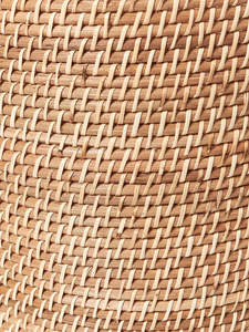 Natural Rattan Storage <b>Basket</b> <b>With</b> <b>Lid</b> Circle Shape Handles For Laundry Storage Nordic Style - Product Image 6