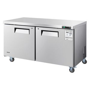 Congelatore Commerciale da Cucina da 60 Pollici (14,8 Cu.Ft) con Illuminazione LED Automatica, 2 Porte e Porta Bloccabile - Product Image 1