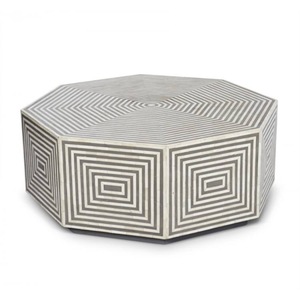 ILAHI's Bone Inlay <b>Table</b> Modern Design Agate Detailing <b>Storage</b> Portable Home Furniture - Product Image 2